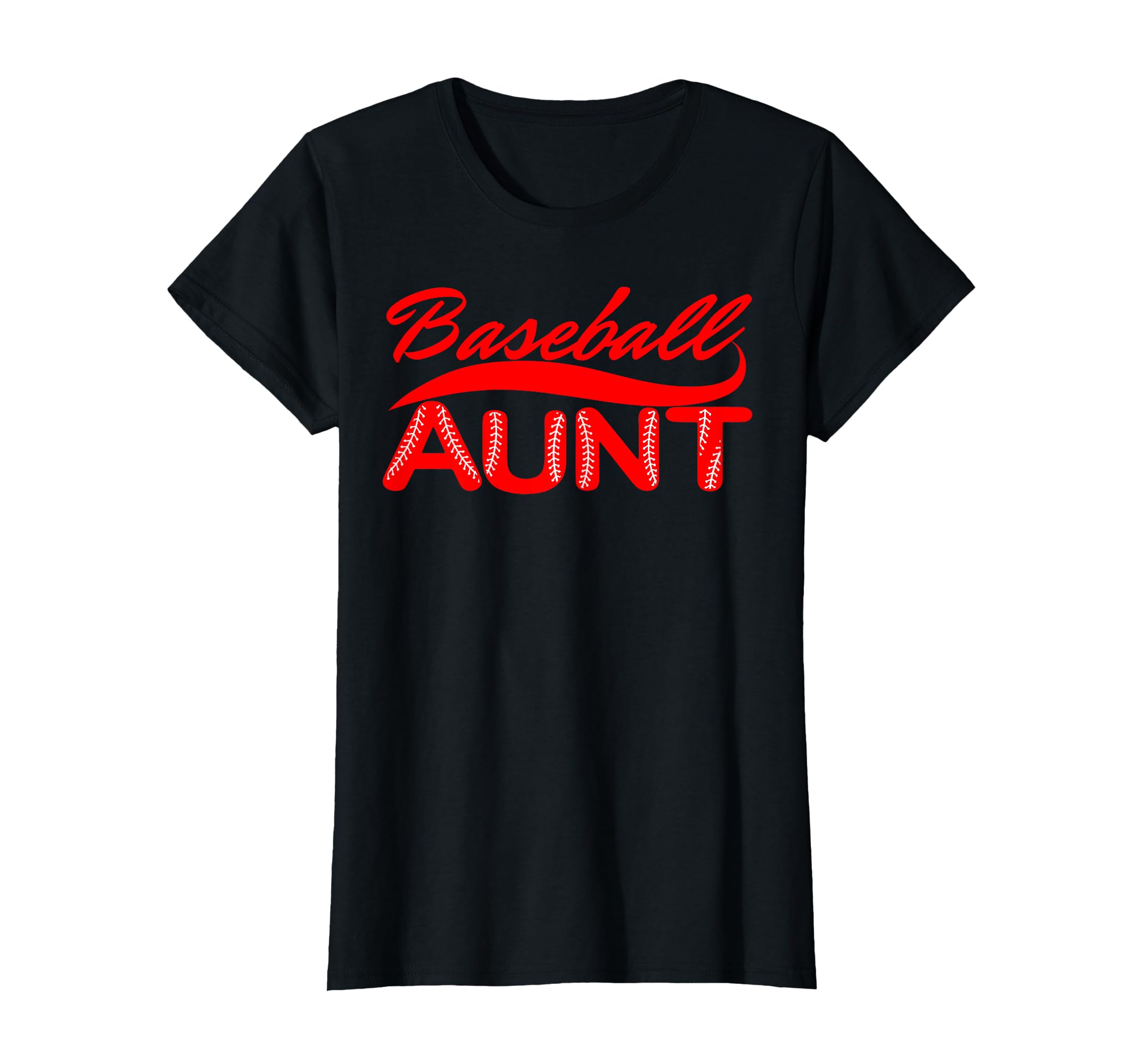 Womens Baseball Aunt Family Matching T-Shirt - Custom Art Print Unisex - T-Shirt, Sweatshirt, Hoodie