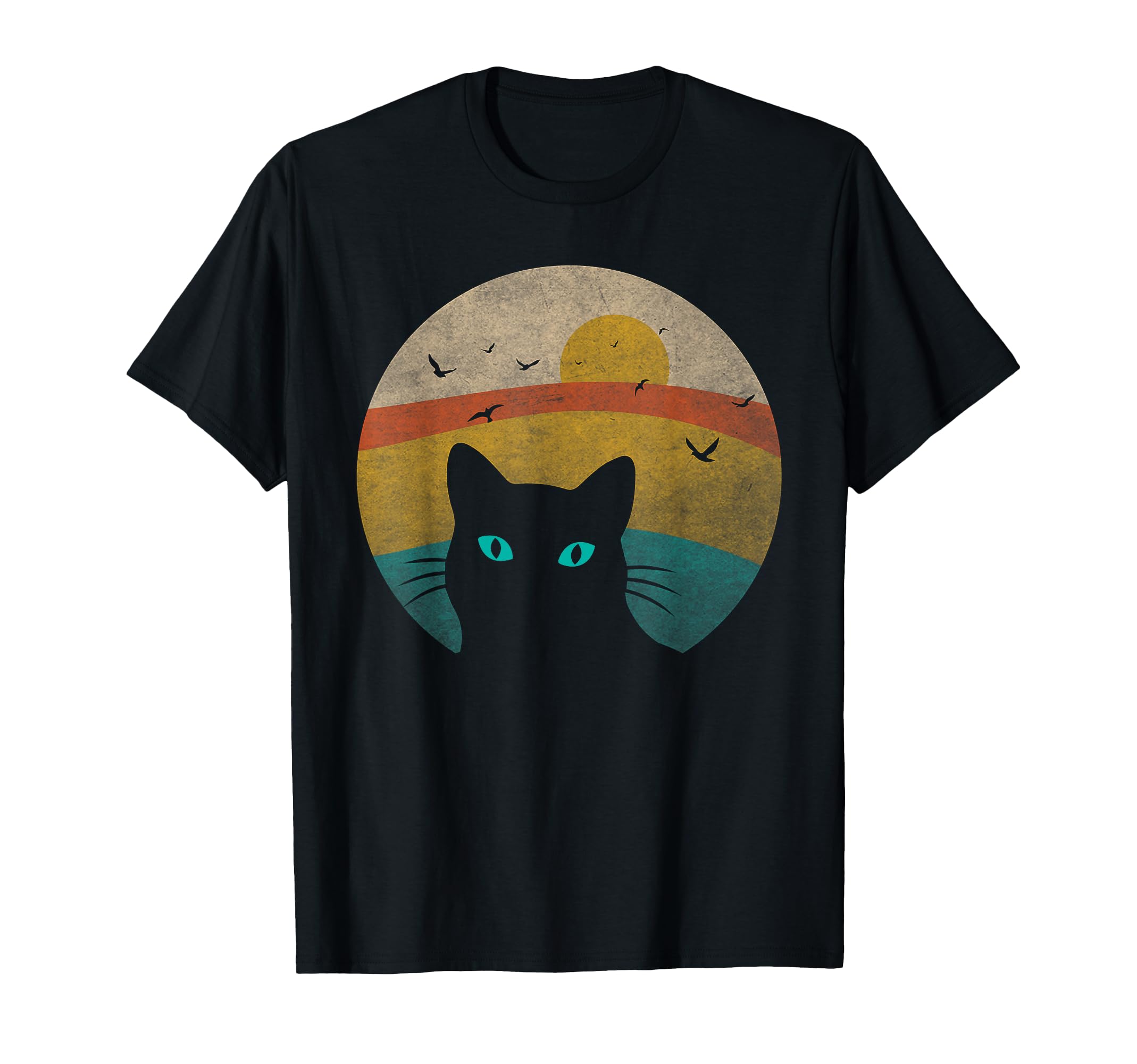 Funny Cat Sunset T-Shirt - Casual Everyday Wear Men Women - T-Shirt, Sweatshirt, Hoodie