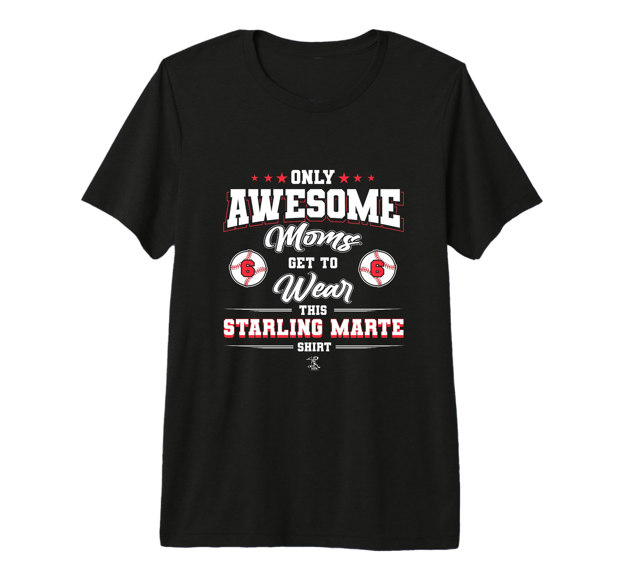 Starling Marte Awesome Moms Tri Blend T-Shirt - Custom Art Print Men Women - T-Shirt, Sweatshirt, Hoodie