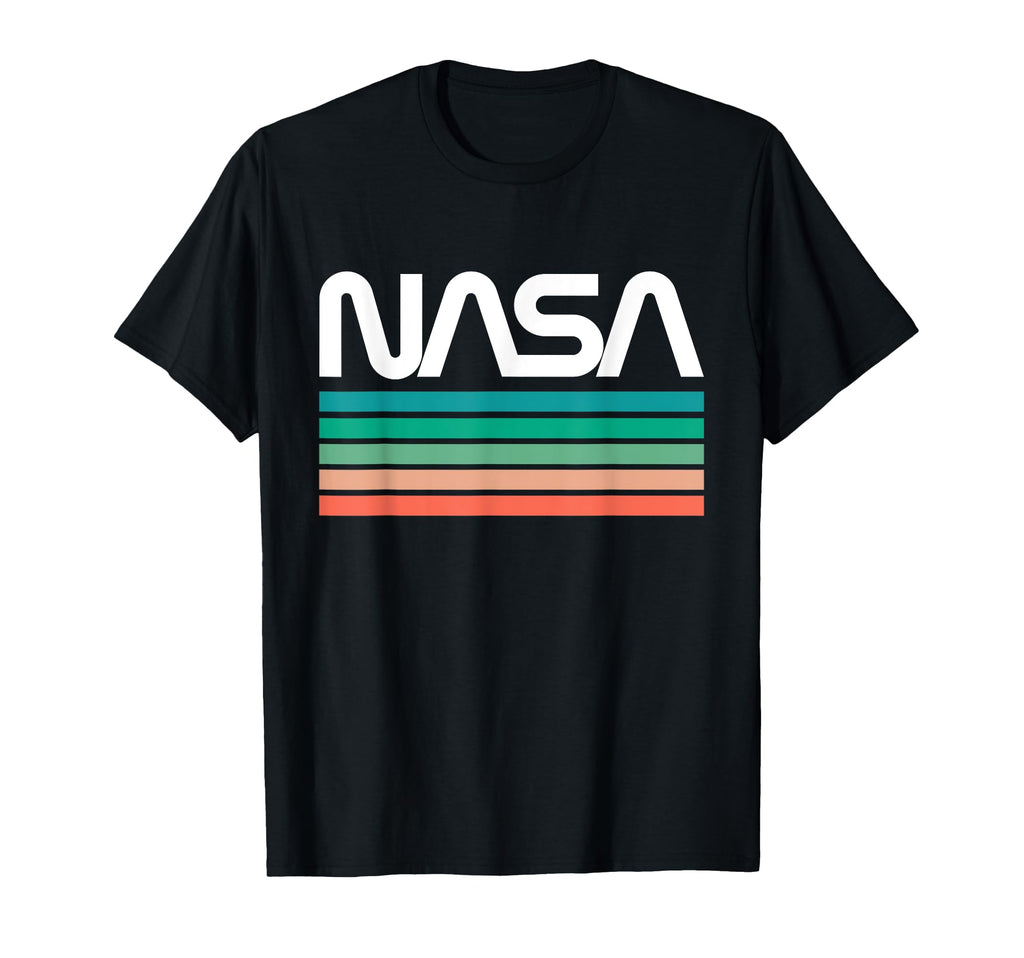 Nasa Stripe Worm Logo T-Shirt - Unique Graphic for Adults - T-Shirt, Sweatshirt, Hoodie