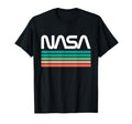 Nasa Stripe Worm Logo T-Shirt - Unique Graphic for Adults - T-Shirt, Sweatshirt, Hoodie