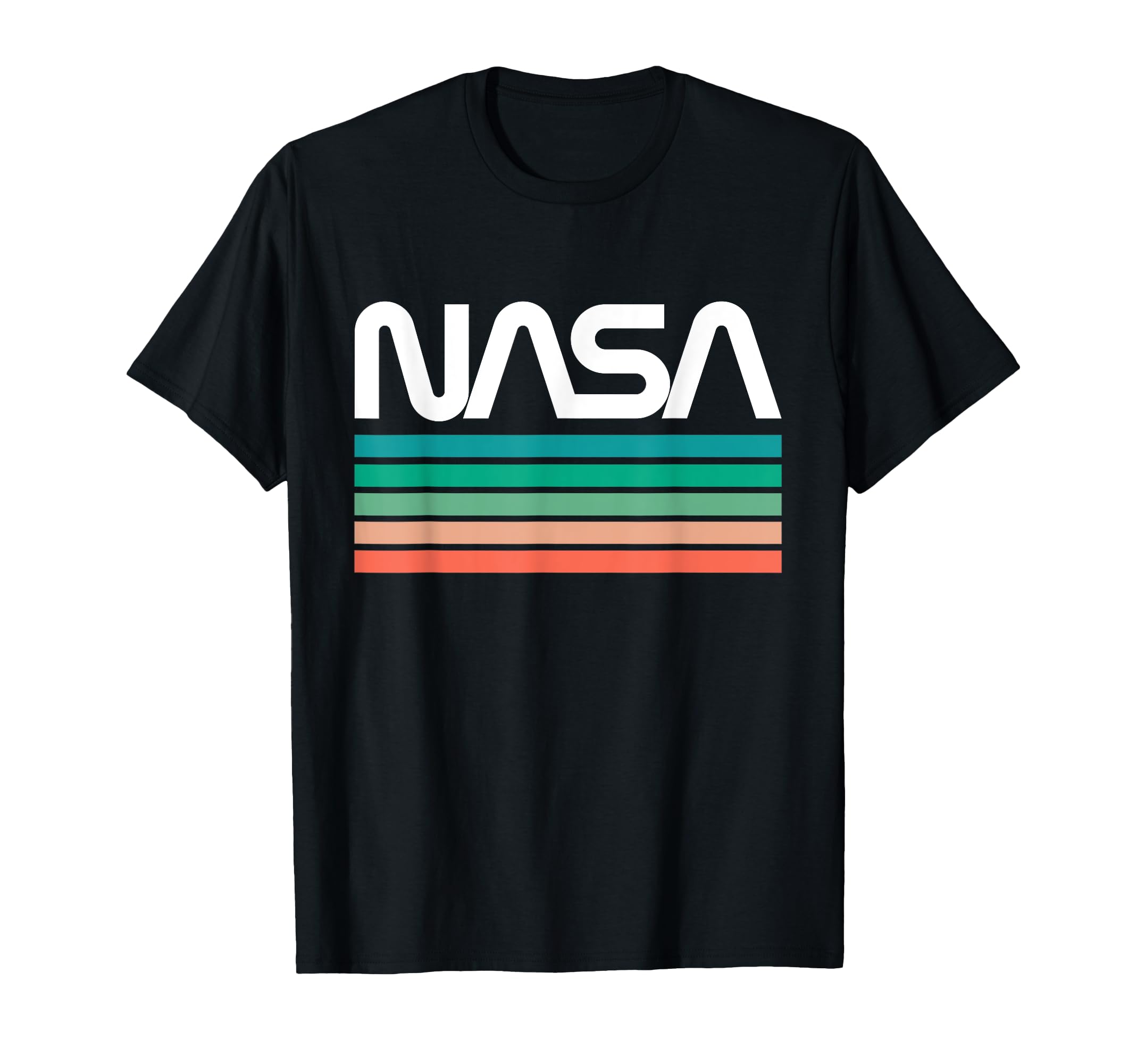 Nasa Stripe Worm Logo T-Shirt - Unique Graphic for Adults - T-Shirt, Sweatshirt, Hoodie