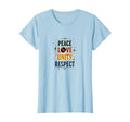Peace Love Unity Respect Hip Hop T-Shirt - Custom Art Print Unisex - T-Shirt, Sweatshirt, Hoodie