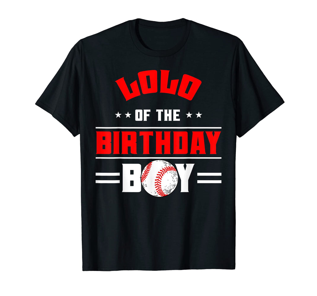 Lolo Birthday Baseball Theme Family T-Shirt - Graphic Print for Adults - T-Shirt, Sweatshirt, Hoodie