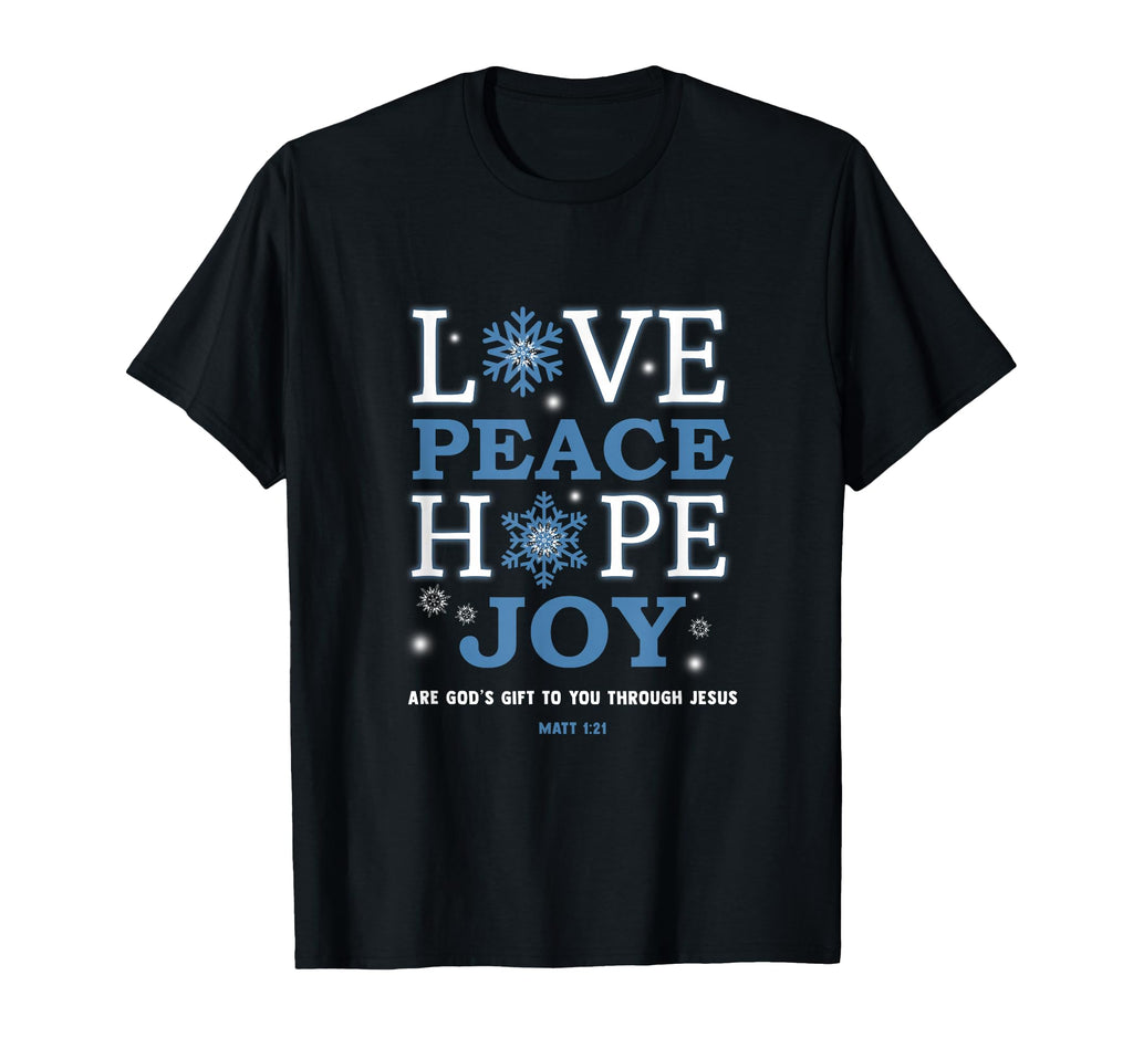 Christian Love Peace Hope Joy T-Shirt - Aesthetic Graphic Unisex - T-Shirt, Sweatshirt, Hoodie