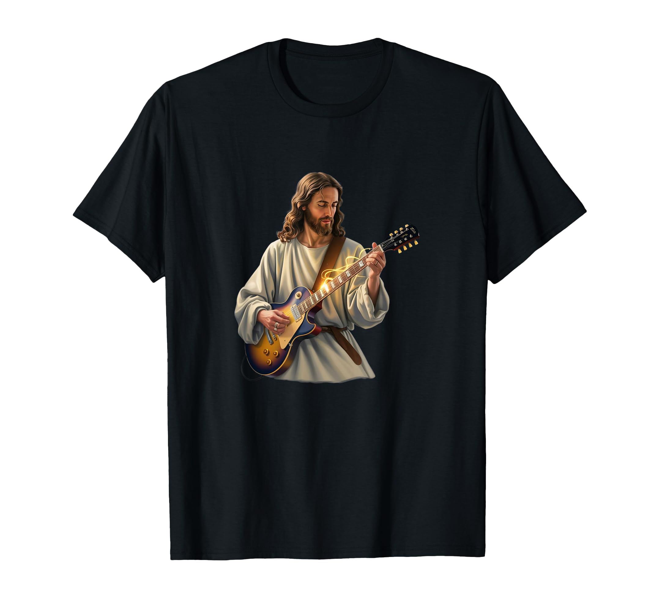 Jesus Rocks Guitar Funny Christian T-Shirt - Trendy Graphic Men Women - T-Shirt, Sweatshirt, Hoodie