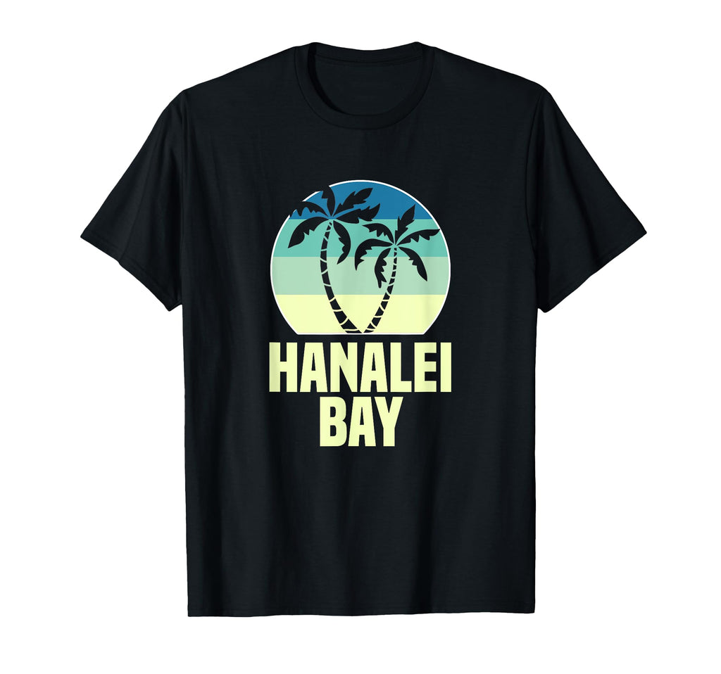 Hanalei Bay Sunset Palm Tree T-Shirt - Custom Art Print Men Women - T-Shirt, Sweatshirt, Hoodie