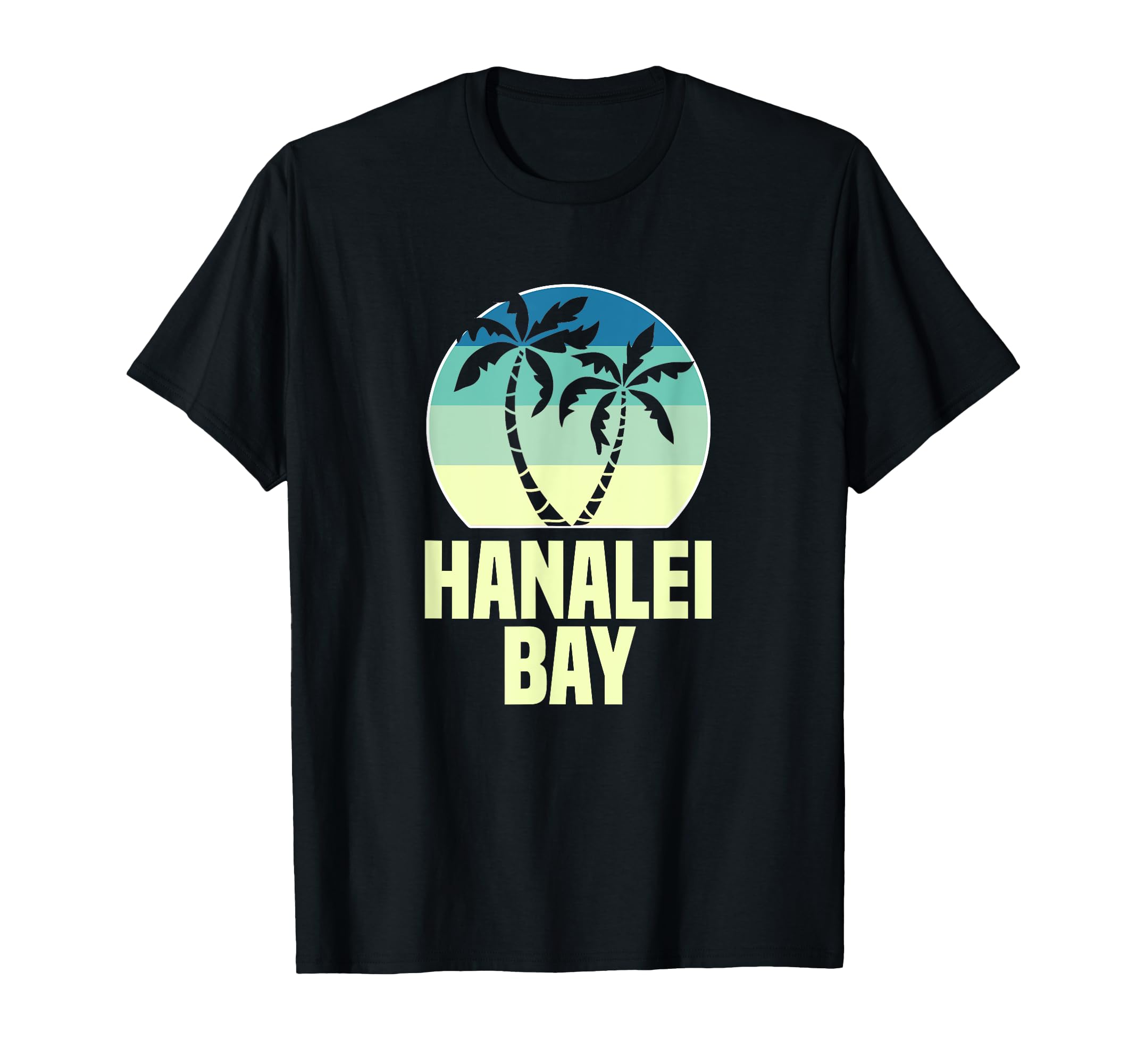 Hanalei Bay Sunset Palm Tree T-Shirt - Custom Art Print Men Women - T-Shirt, Sweatshirt, Hoodie
