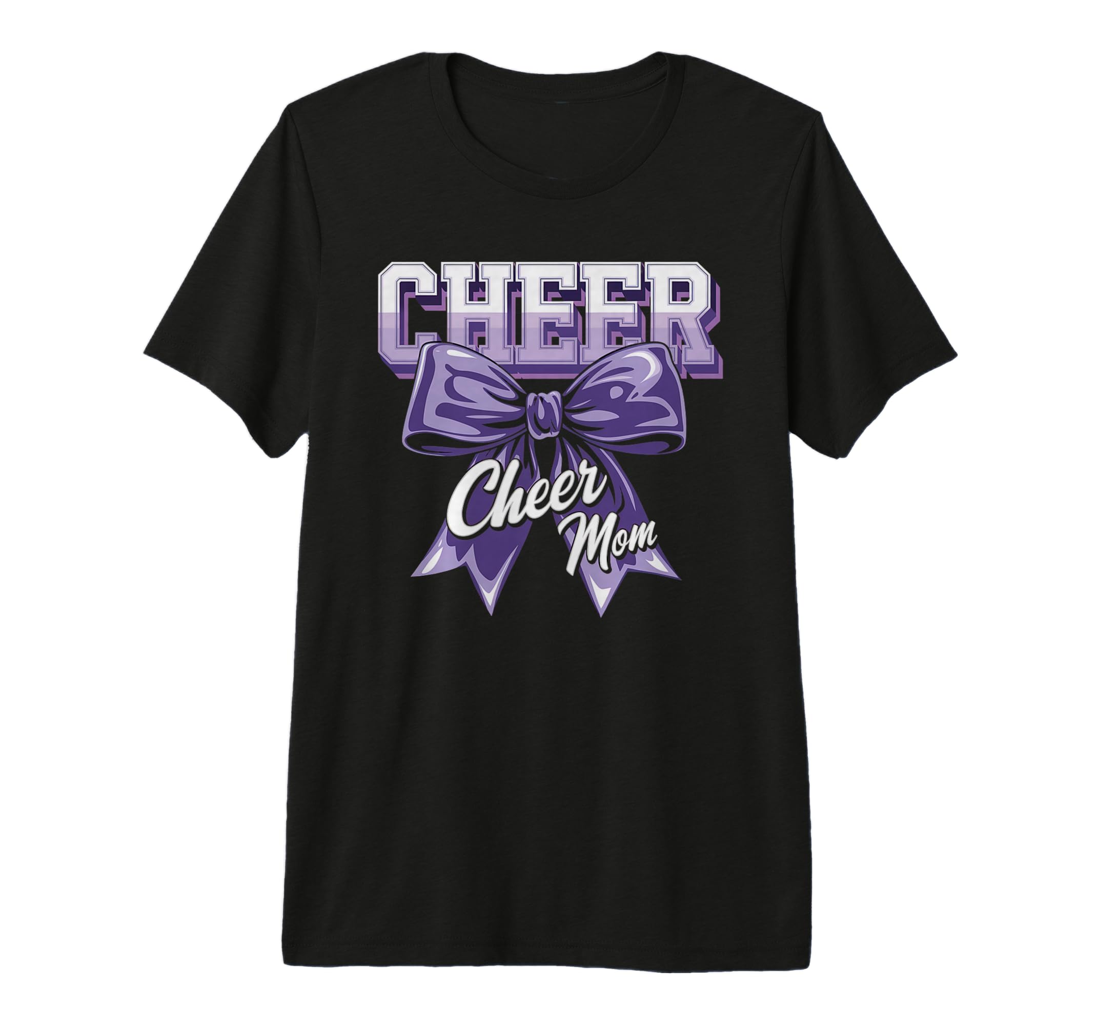 Cheer Mom Mother Bow Cheerleader Game Day T-Shirt - Novelty Apparel Unisex - T-Shirt, Sweatshirt, Hoodie