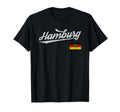 Hamburg Germany German City Distressed T-Shirt - Graphic Print Unisex - T-Shirt, Sweatshirt, Hoodie