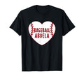 Baseball Abuela Heart Baseball T-Shirt - Minimalist Print Men Women - T-Shirt, Sweatshirt, Hoodie