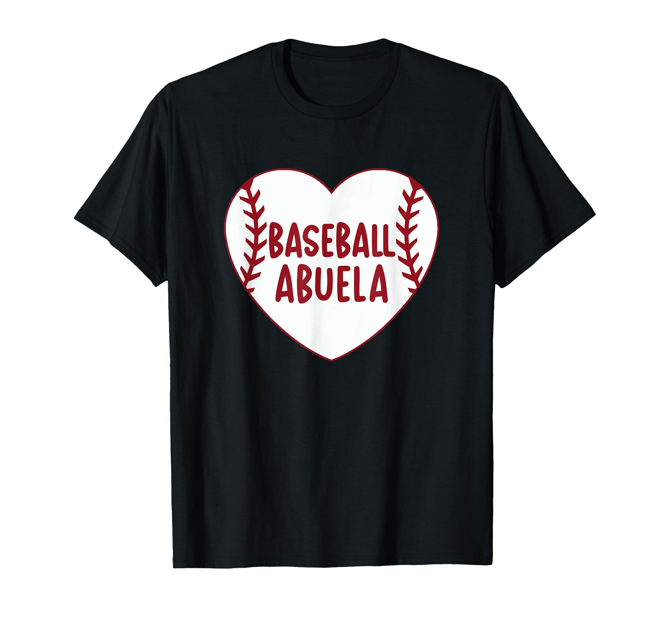 Baseball Abuela Heart Baseball T-Shirt - Minimalist Print Men Women - T-Shirt, Sweatshirt, Hoodie
