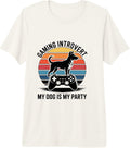 Dog Lover Gaming Introvert - Adult & Kids T-Shirts, Sweatshirts & Hoodies apparel design preview 1