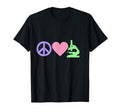 Peace Love Microscope T-Shirt - Trendy Graphic Unisex - T-Shirt, Sweatshirt, Hoodie