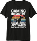 Gaming Introvert Dog Lover Vibes - Adult & Kids T-Shirts, Sweatshirts & Hoodies apparel design preview 1