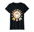 Happy Baseball Mom Groovy Floral T-Shirt - Novelty Apparel Men Women - T-Shirt, Sweatshirt, Hoodie