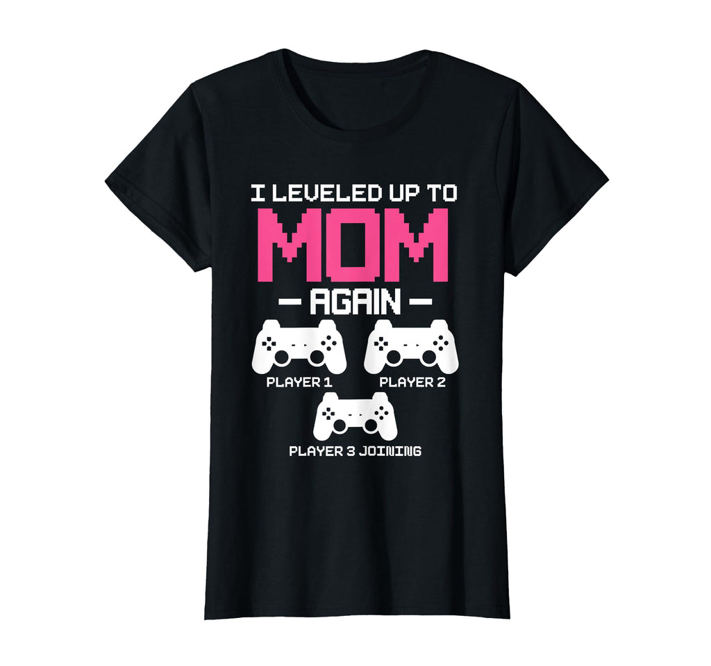 Leveled Up To Mom Again Promoted To Mom T-Shirt - Aesthetic Graphic Unisex - T-Shirt, Sweatshirt, Hoodie