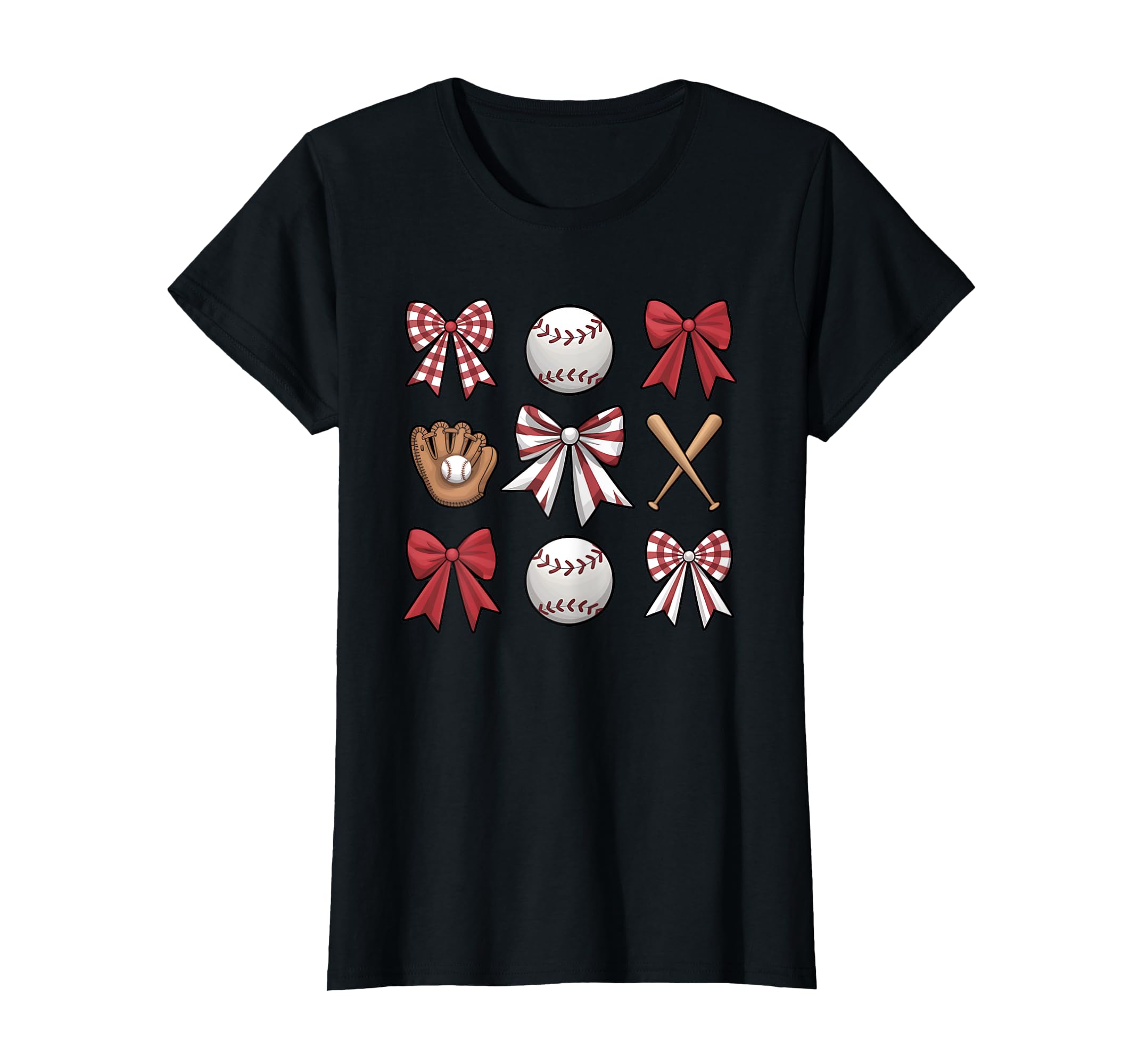 Baseball Sister Coquette Bow T-Shirt - Fun Novelty Design Men Women - T-Shirt, Sweatshirt, Hoodie