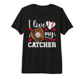 I Love My Baseball Catcher Mom T-Shirt - Novelty Apparel for Adults - T-Shirt, Sweatshirt, Hoodie