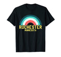Rochester Minnesota Rainbow T-Shirt - Minimalist Print for Adults - T-Shirt, Sweatshirt, Hoodie