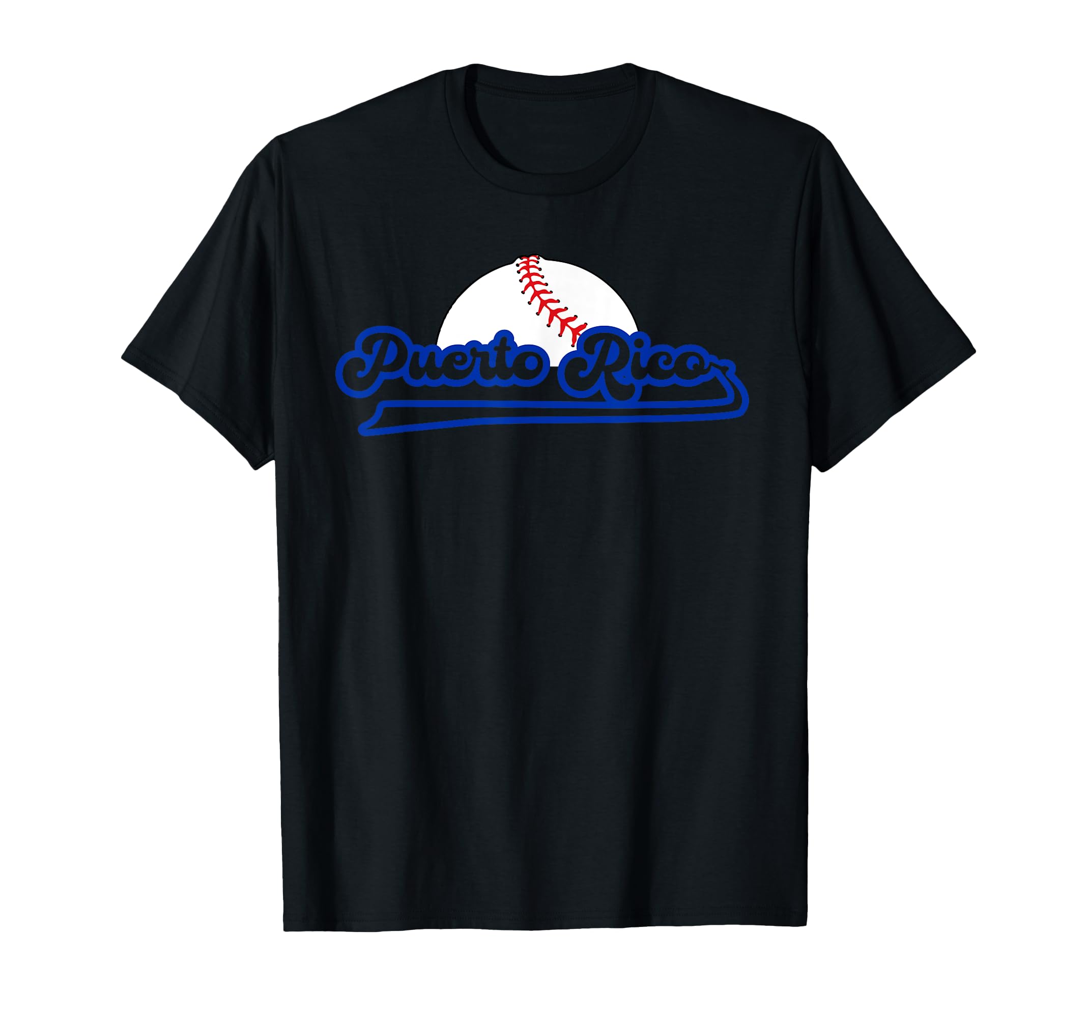 Puerto Rico Baseball Pride Red T-Shirt - Minimalist Print Men Women - T-Shirt, Sweatshirt, Hoodie