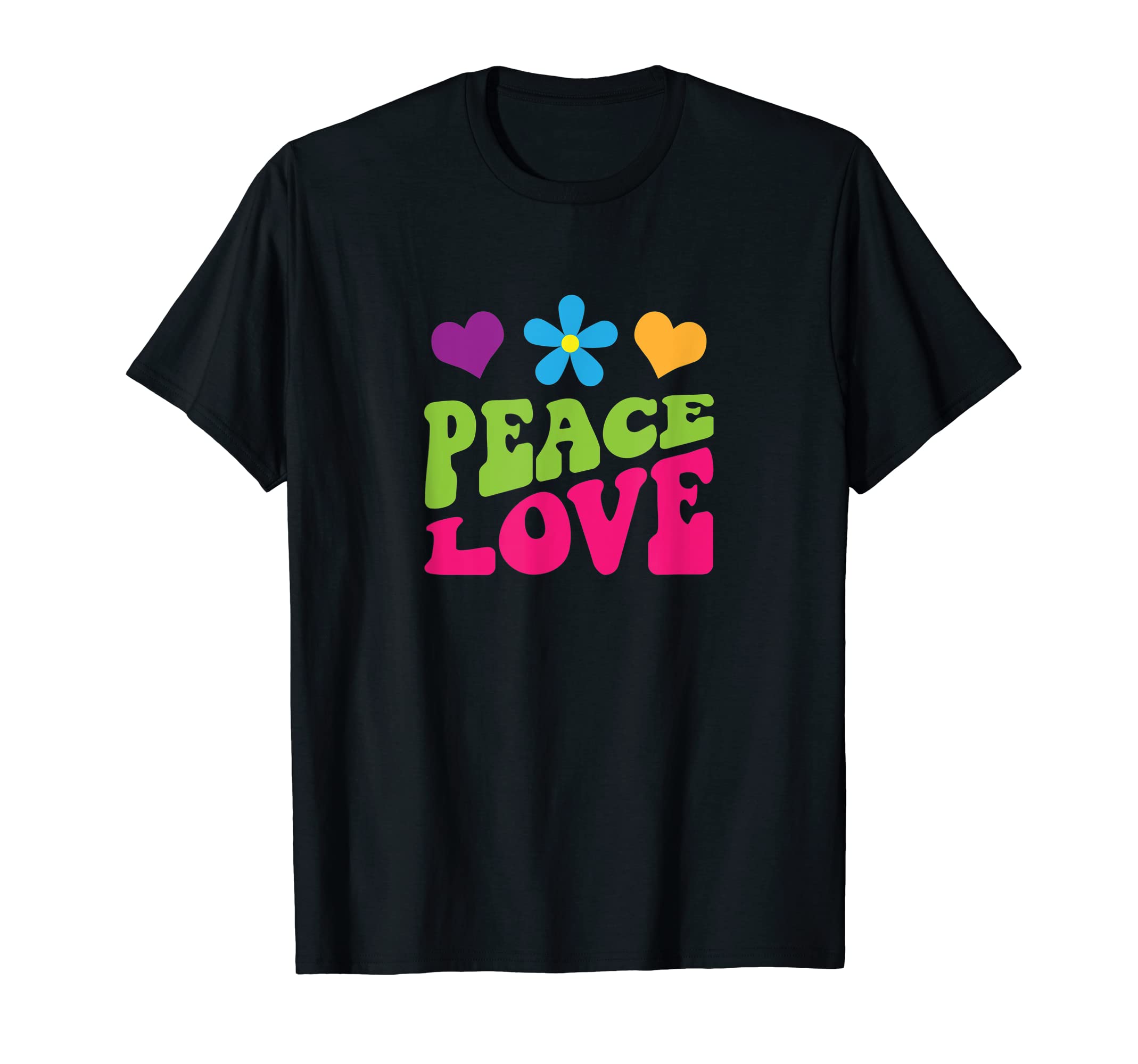 Groovy Peace Love T-Shirt - Casual Everyday Wear Men Women - T-Shirt, Sweatshirt, Hoodie