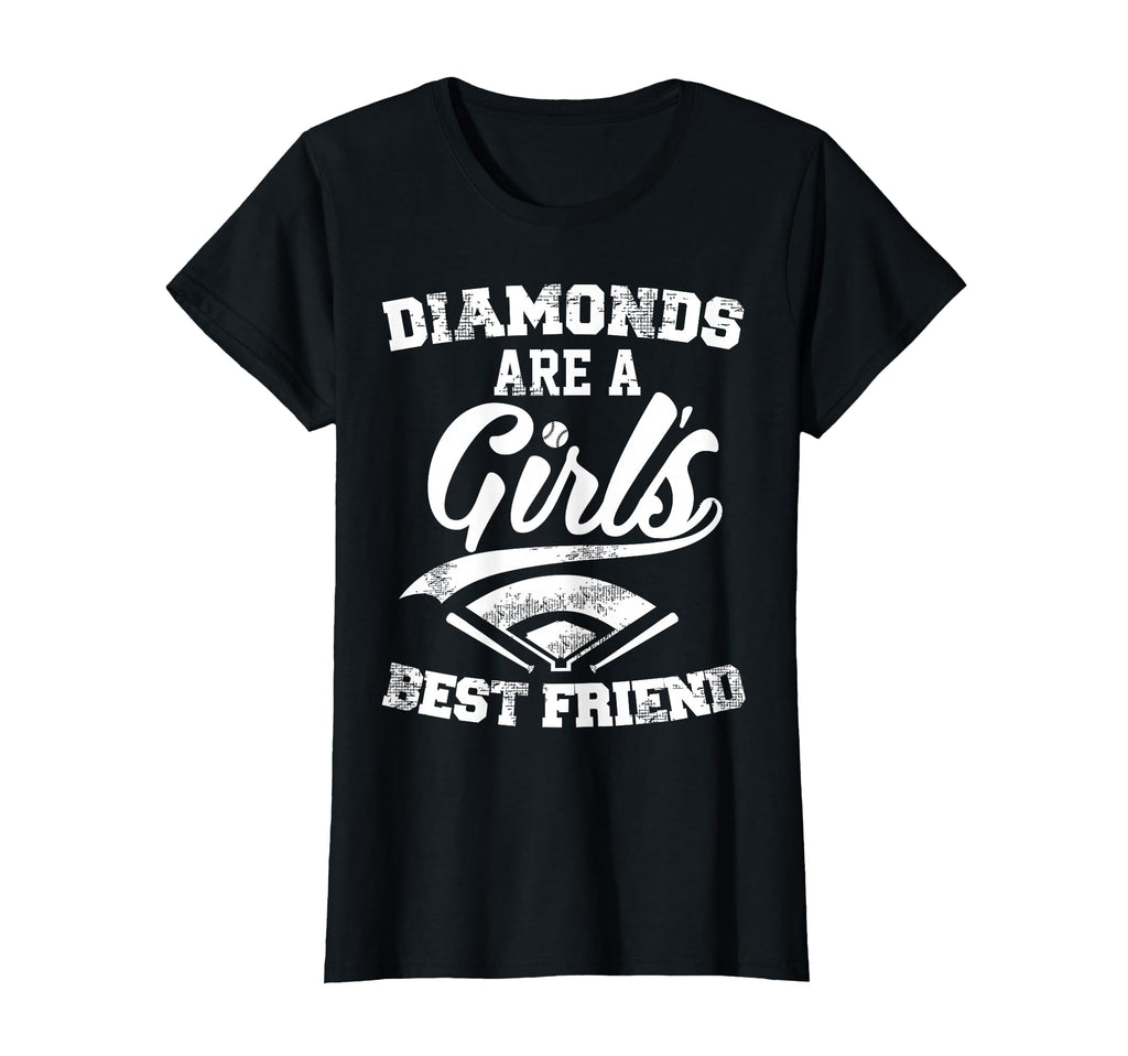 Diamonds Are Best Friend Baseball T-Shirt - Novelty Apparel Men Women - T-Shirt, Sweatshirt, Hoodie
