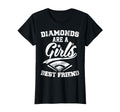 Diamonds Are Best Friend Baseball T-Shirt - Novelty Apparel Men Women - T-Shirt, Sweatshirt, Hoodie