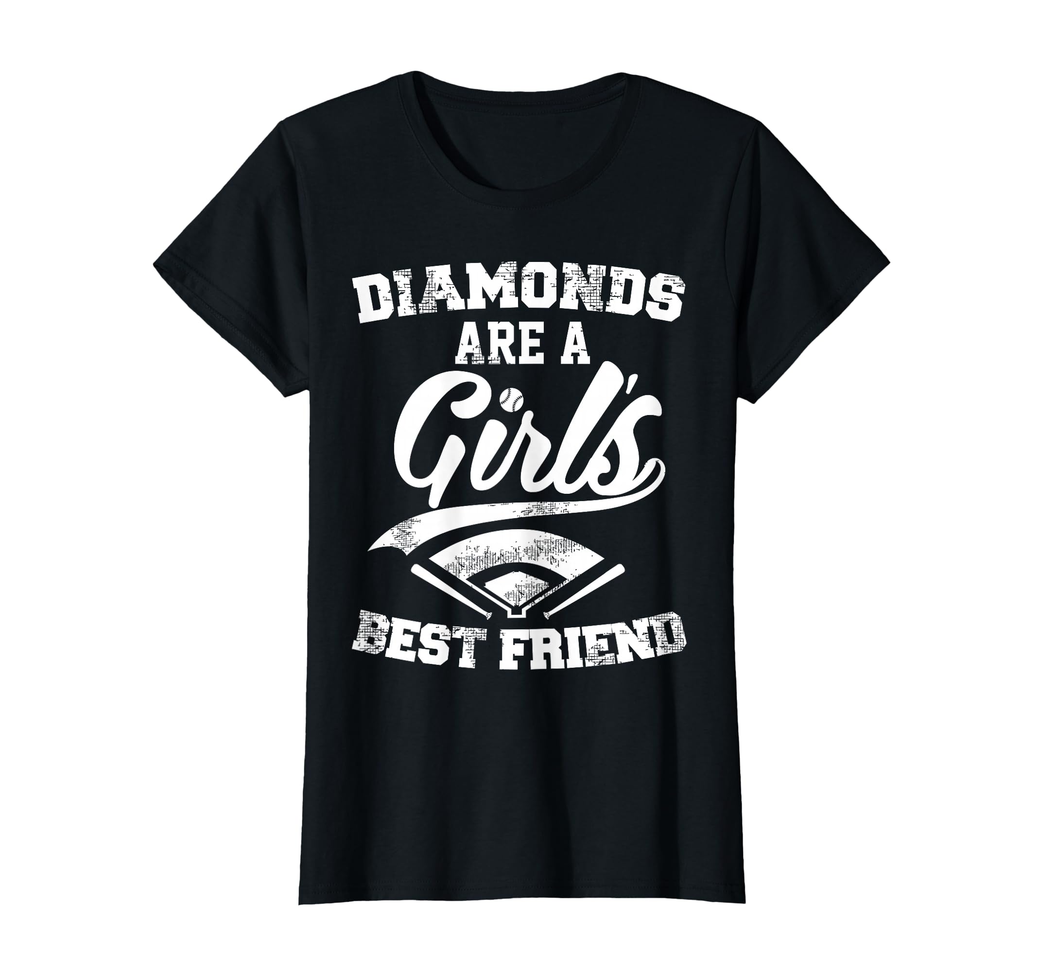 Diamonds Are Best Friend Baseball T-Shirt - Novelty Apparel Men Women - T-Shirt, Sweatshirt, Hoodie