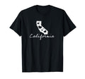 California Love Hearts State Distressed T-Shirt - Graphic Print for Adults - T-Shirt, Sweatshirt, Hoodie
