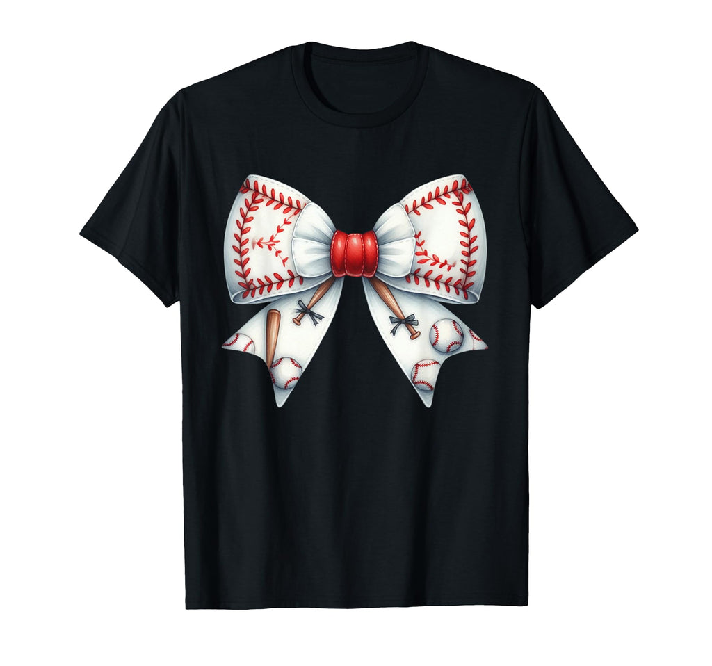 Coquette Bow Funny Baseball Lover T-Shirt - Custom Art Print for Adults - T-Shirt, Sweatshirt, Hoodie