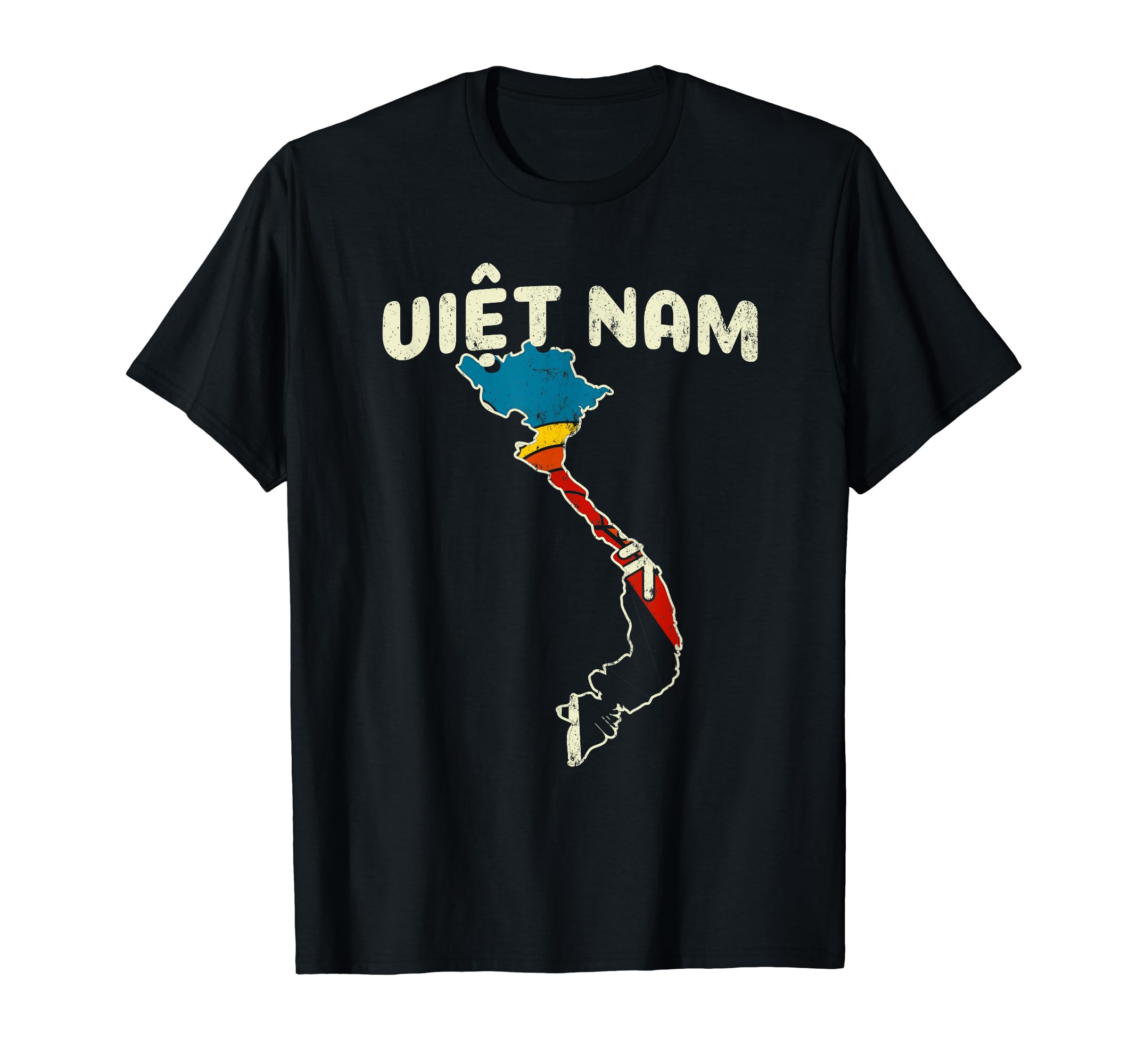 Vietnam Vietnamese Country Rainbow 70S T-Shirt - Novelty Apparel Men Women - T-Shirt, Sweatshirt, Hoodie