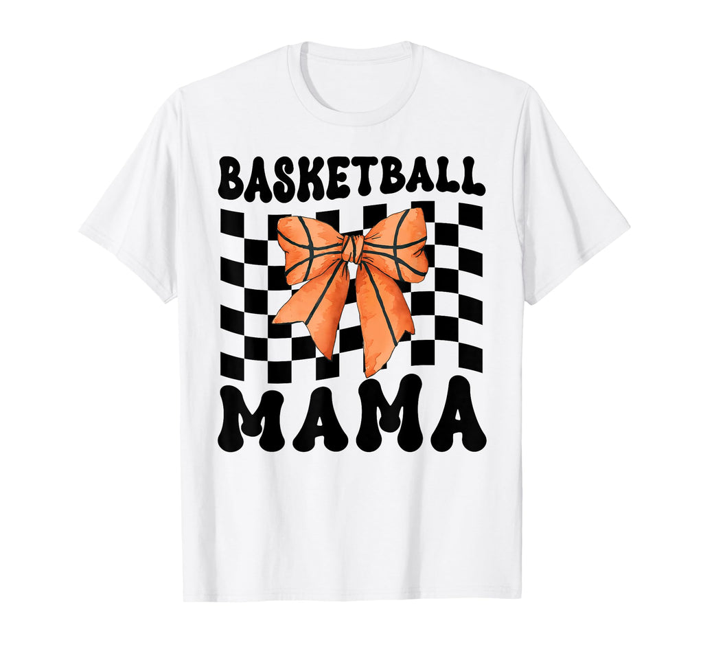 Basketball Mama Coquette Bow Game Day T-Shirt - Aesthetic Graphic Unisex - T-Shirt, Sweatshirt, Hoodie