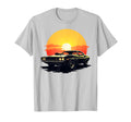Muscle Cars American Lovers Sunset T-Shirt - Minimalist Print Unisex - T-Shirt, Sweatshirt, Hoodie
