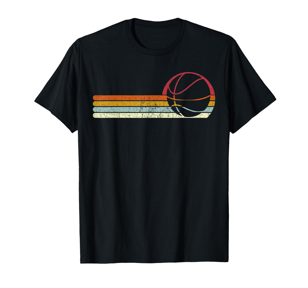 Basketball Sunset Distressed T-Shirt - Aesthetic Graphic for Adults - T-Shirt, Sweatshirt, Hoodie