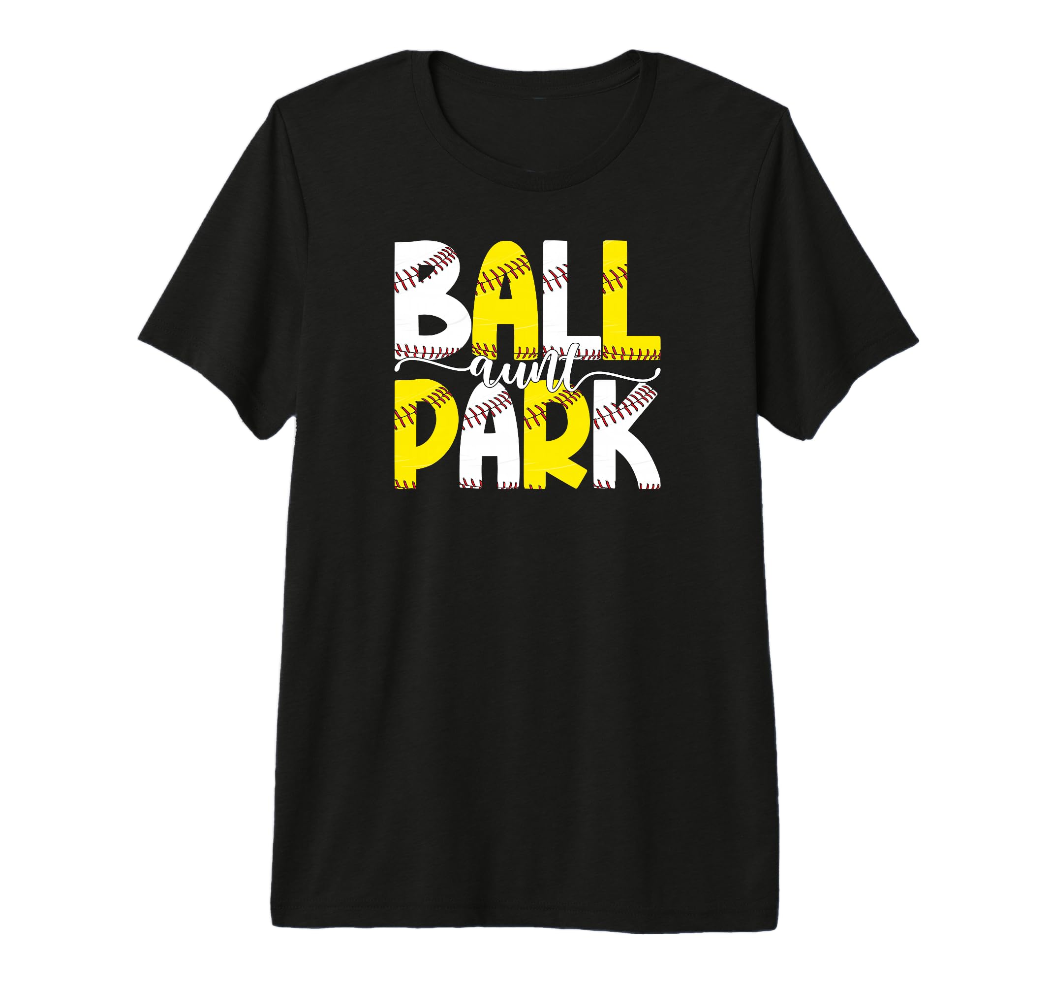Ballpark Aunt Softball Baseball Aunt T-Shirt - Graphic Print Men Women - T-Shirt, Sweatshirt, Hoodie