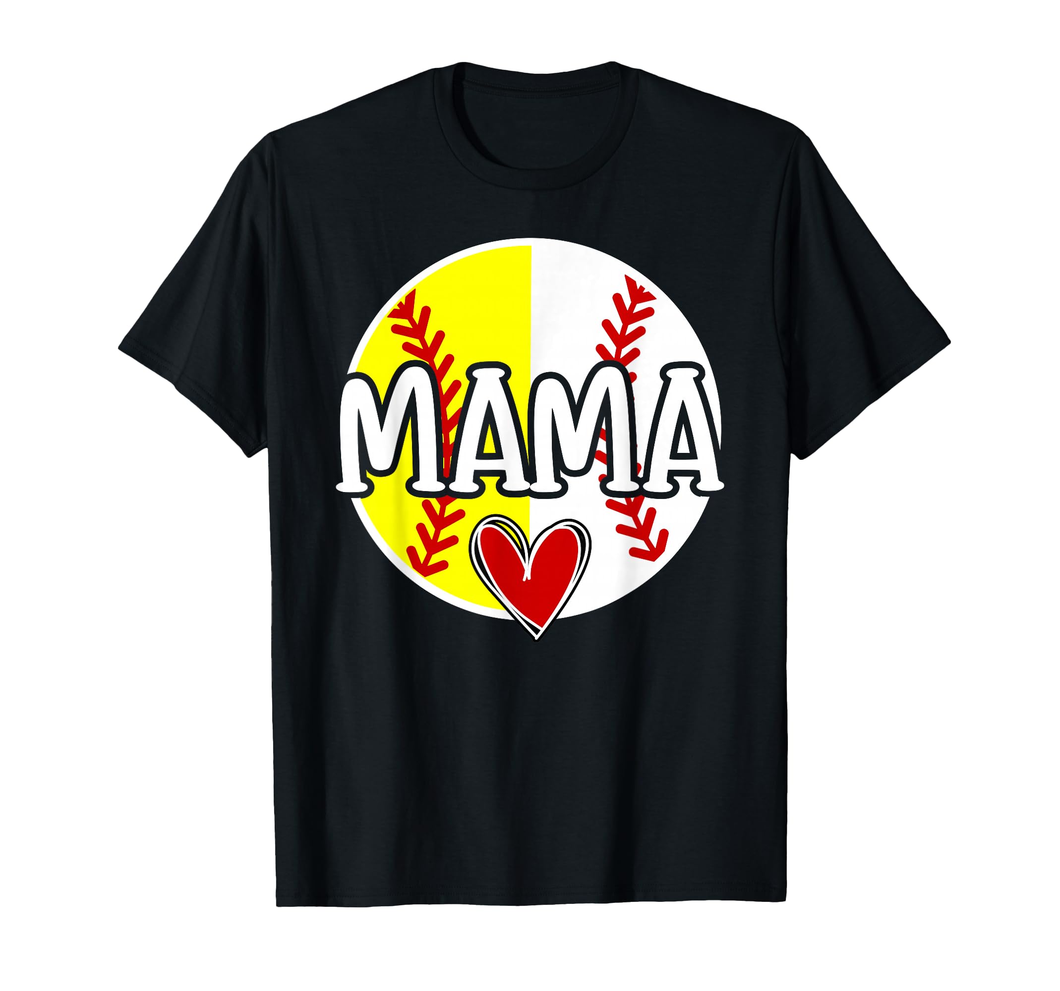 Baseball Softball Mama Proud T-Shirt - Minimalist Print for Adults - T-Shirt, Sweatshirt, Hoodie