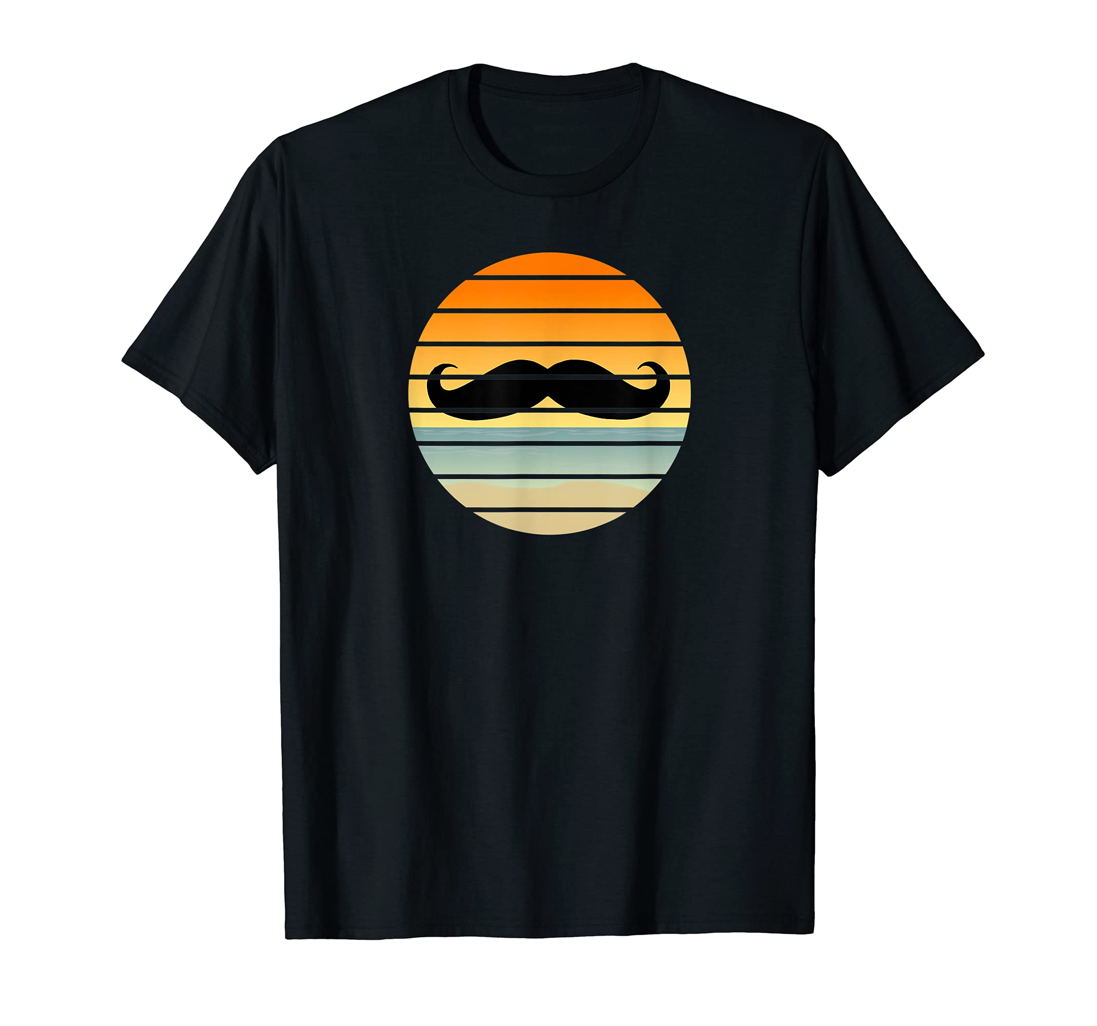 Mustache Sunset Barber Stylist T-Shirt - Novelty Apparel Men Women - T-Shirt, Sweatshirt, Hoodie