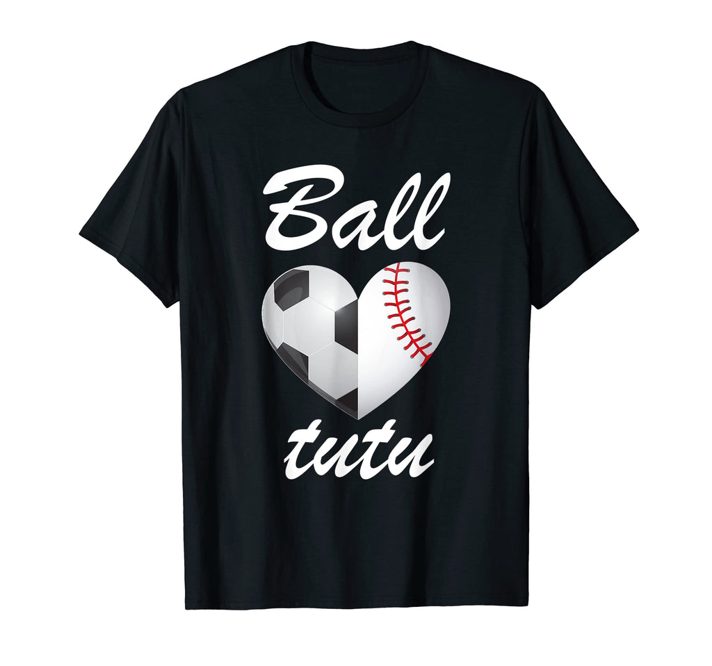 Ball Tutu Funny Soccer And Baseball T-Shirt - Minimalist Print for Adults - T-Shirt, Sweatshirt, Hoodie