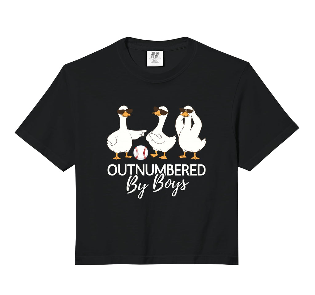 Outnumbered Baseball Funny Mom Dad T-Shirt - Aesthetic Graphic for Adults - T-Shirt, Sweatshirt, Hoodie