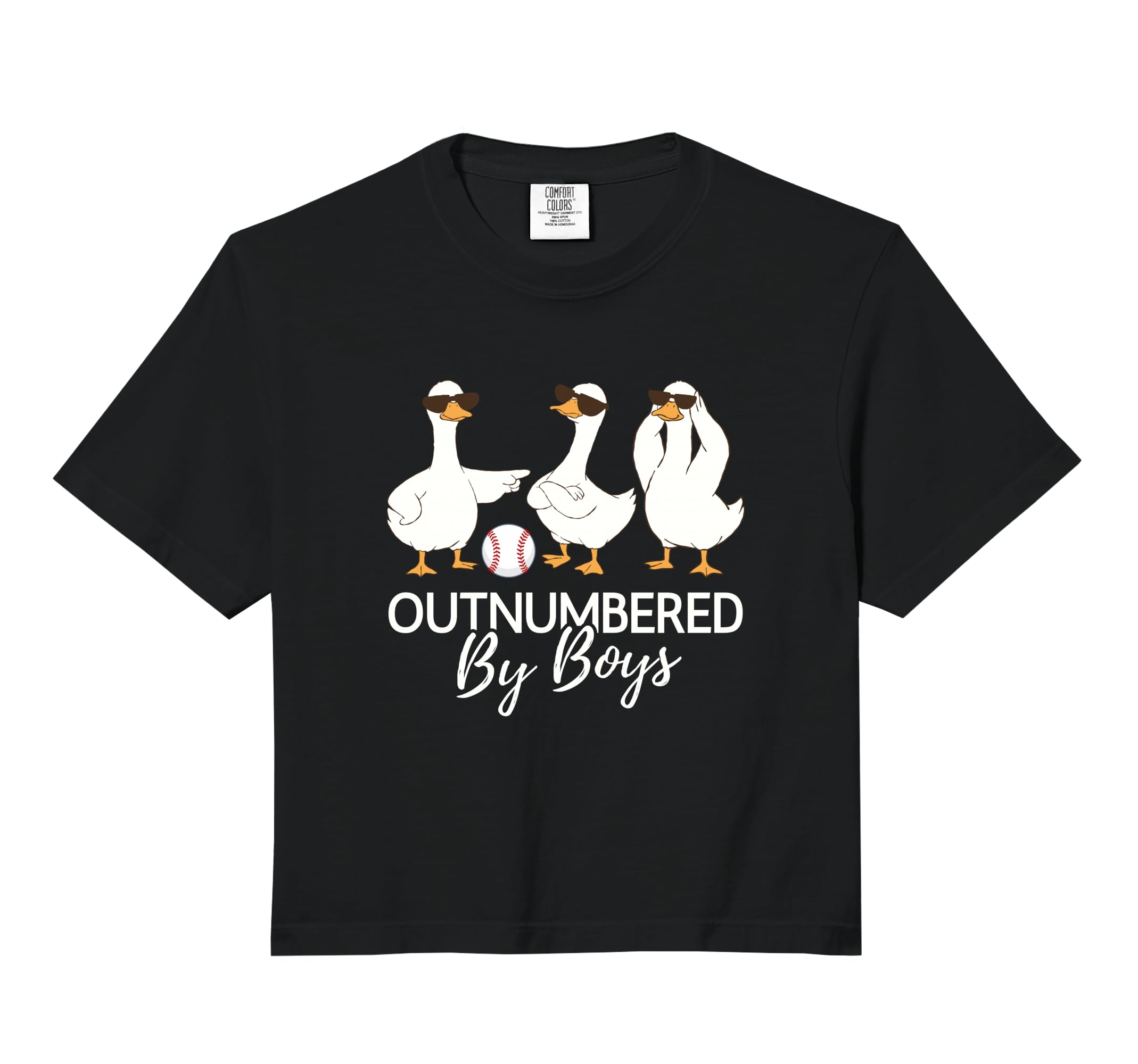 Outnumbered Baseball Funny Mom Dad T-Shirt - Aesthetic Graphic for Adults - T-Shirt, Sweatshirt, Hoodie