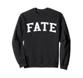 Fate Tx Distressed White Sweatshirt - Casual Everyday Wear for Adults - T-Shirt, Sweatshirt, Hoodie