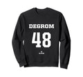 Jacob Degrom 48 Mlbpa New York Sweatshirt - Trendy Graphic Men Women - T-Shirt, Sweatshirt, Hoodie