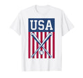 Baseball Usa American Flag Patriotic T-Shirt - Minimalist Print Unisex - T-Shirt, Sweatshirt, Hoodie