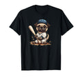 Pug Dog Gift Mens Baseball Funny Pug T-Shirt - Minimalist Print Unisex - T-Shirt, Sweatshirt, Hoodie