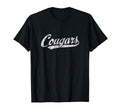 Cougars Mascot Sports Name T-Shirt - Graphic Print Men Women - T-Shirt, Sweatshirt, Hoodie