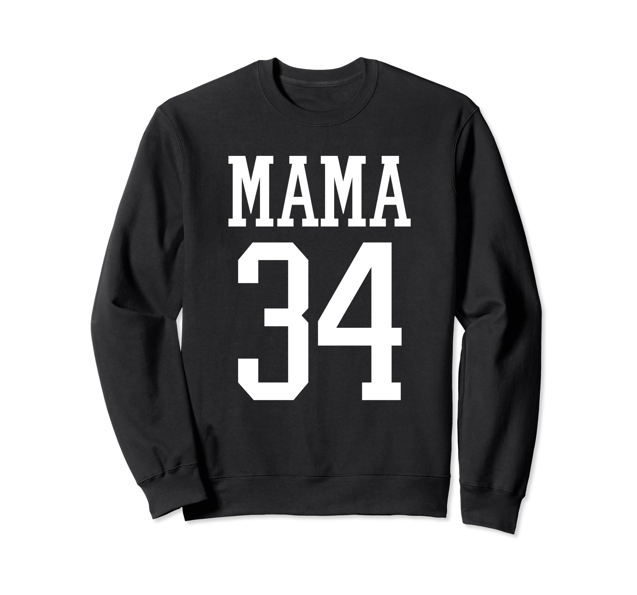 Number 34 Mama Biggest Fan Spirit Sweatshirt - Graphic Print Men Women - T-Shirt, Sweatshirt, Hoodie