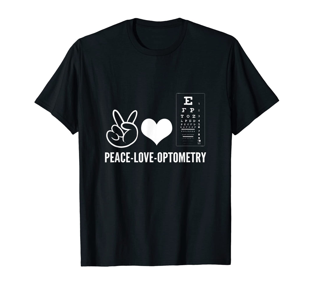 Peace Love Optometry Tonometer Hoodie - Casual Everyday Wear Unisex - T-Shirt, Sweatshirt, Hoodie