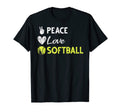 Hippie Softball Player American Sport T-Shirt - Fun Novelty Design Unisex - T-Shirt, Sweatshirt, Hoodie