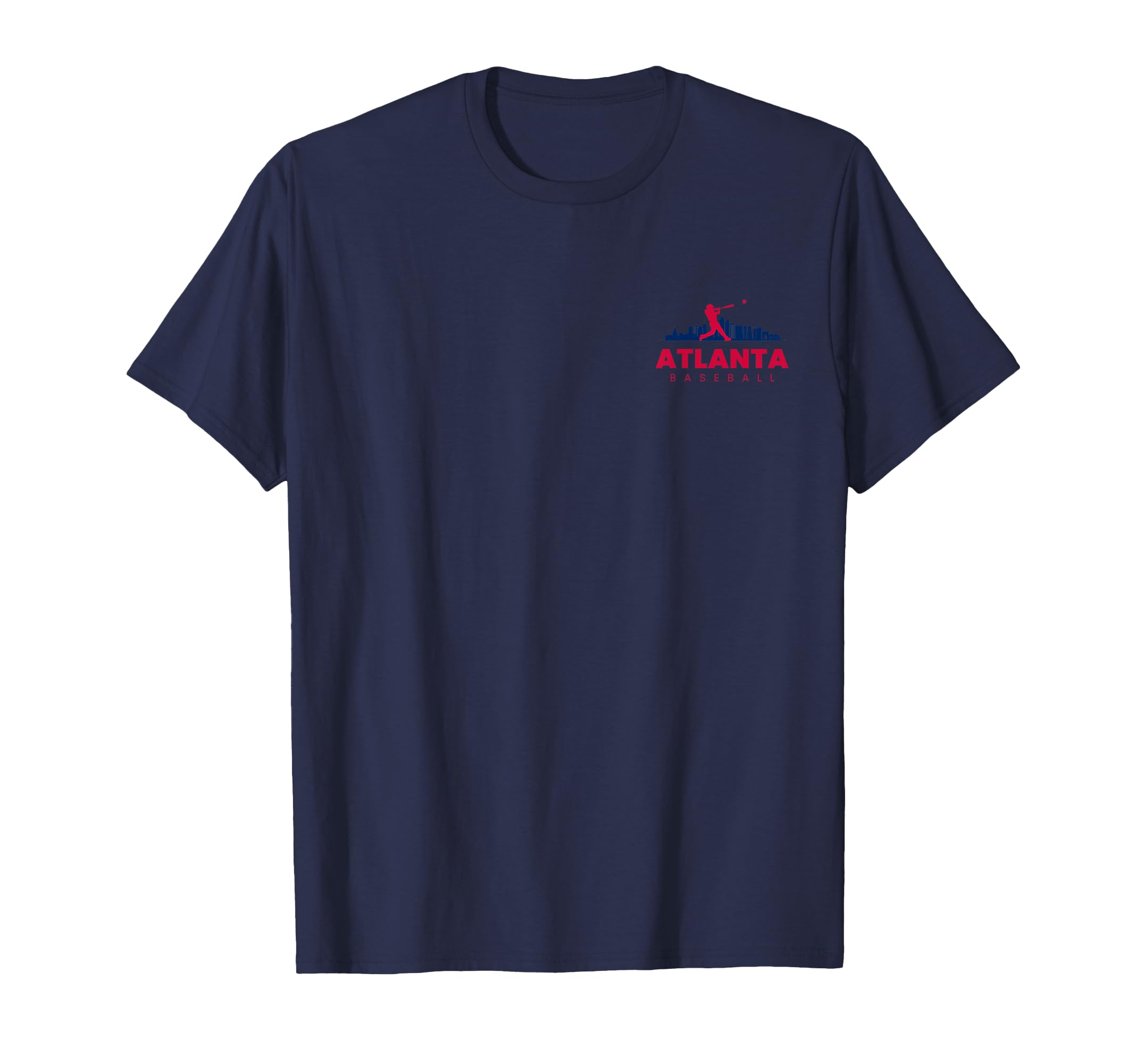 Atlanta Baseball Minimalist Baseball T-Shirt - Unique Graphic for Adults - T-Shirt, Sweatshirt, Hoodie